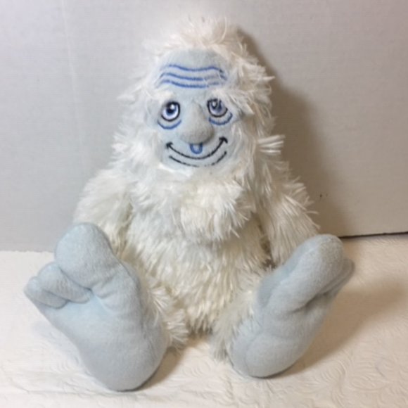 BIGFOOT SNOWSQUATCH Yeti Stuffed Animal Plush 10" White - Picture 1 of 6
